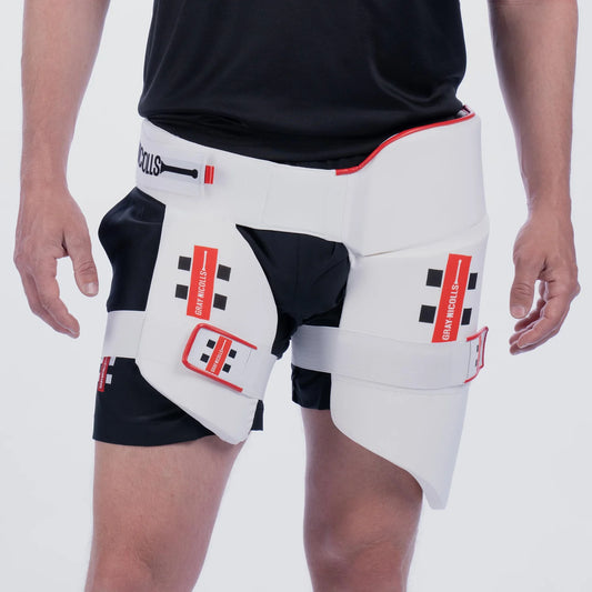 Gray NICOLLS ALL IN ONE DUAL THIGH GUARD