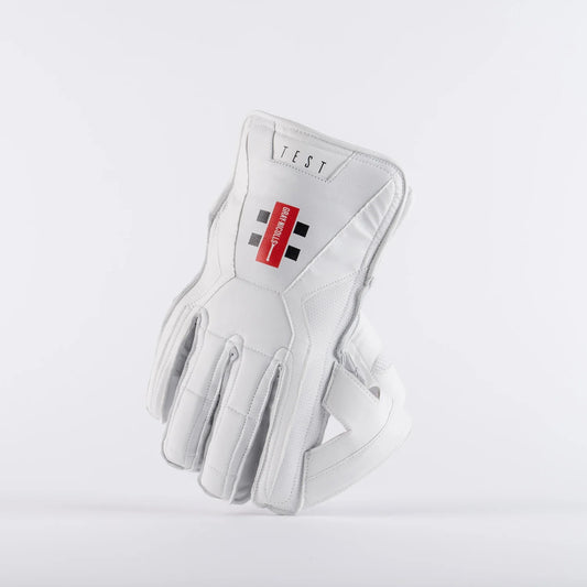 GRAY NICOLLS TEST WHITE WICKET KEEPING GLOVES