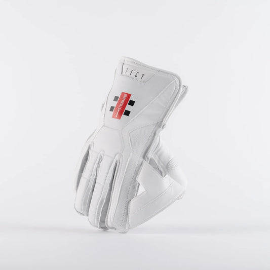 GRAY NICOLLS TEST WHITE WICKET KEEPING GLOVES