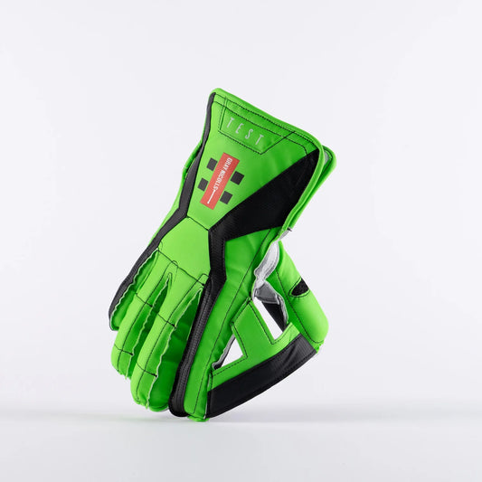 GRAY NICOLLS TEST GREEN WICKET KEEPING GLOVES