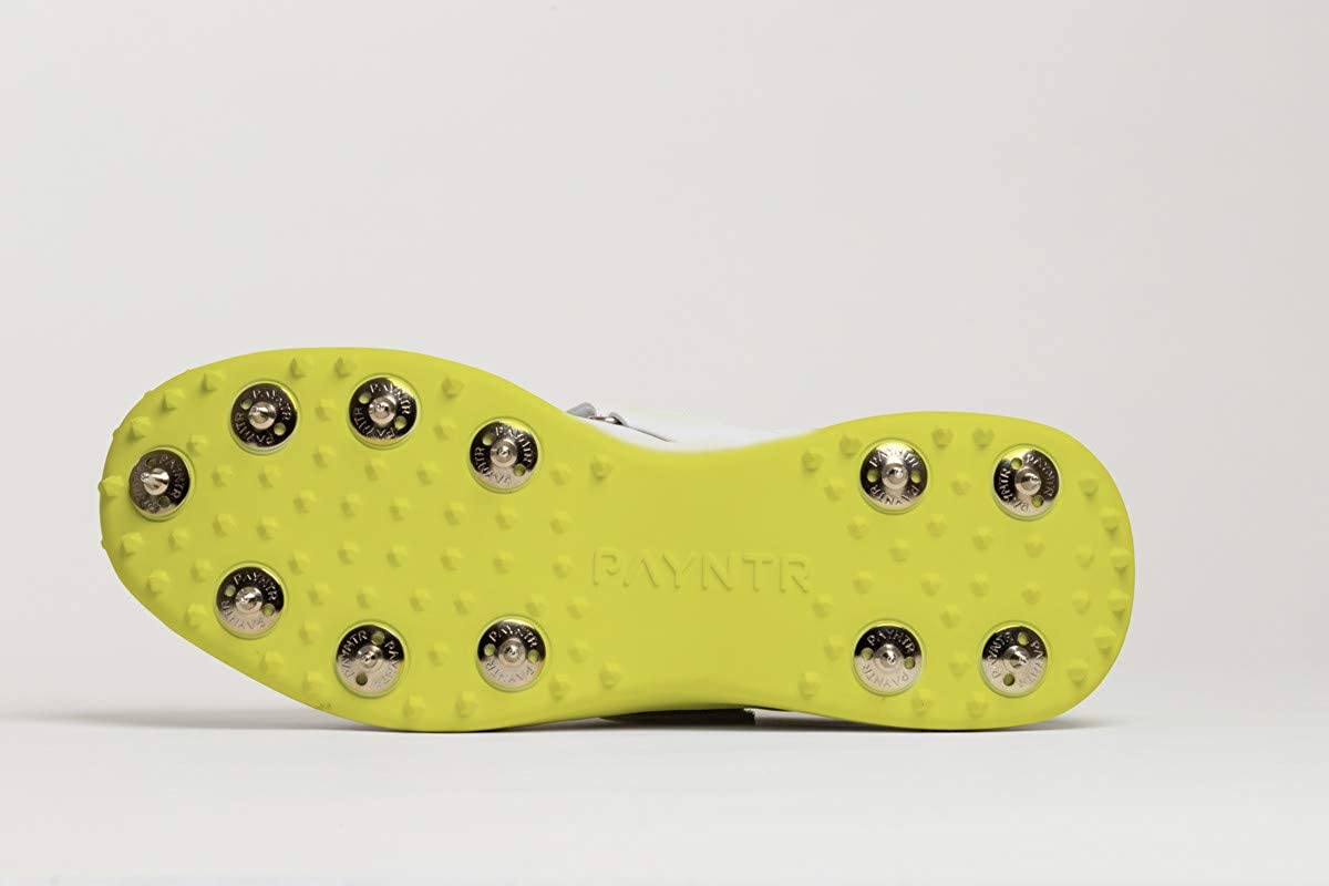 Payntr X Bowling SPIKE (White & Blue) Cricket Shoes