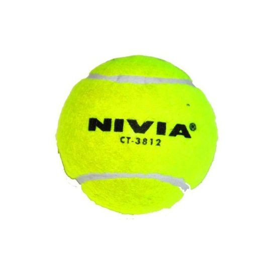 Nivia Heavy Tennis Ball (Red/Yellow) - 1 dozen