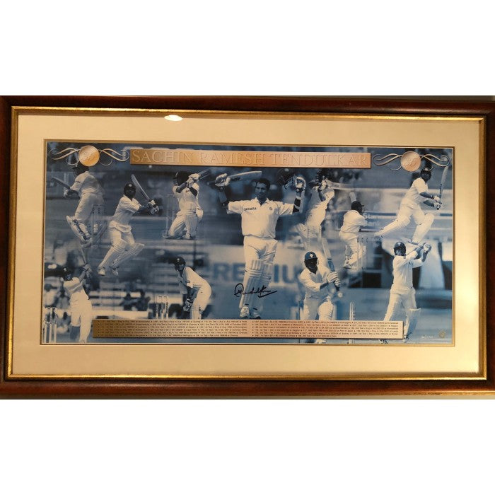 Sachin Ramesh Tendulkar - Commemorative Signed Poster of Record Breaking 35th Century