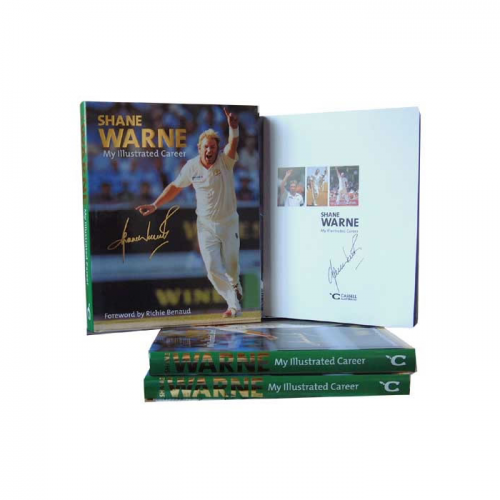 Shane Warne - My Illustrated Career - Book signed by Shane Warne