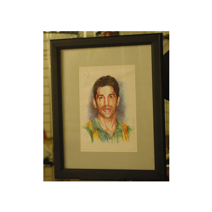 Wasim Akram - Autographed Portrait