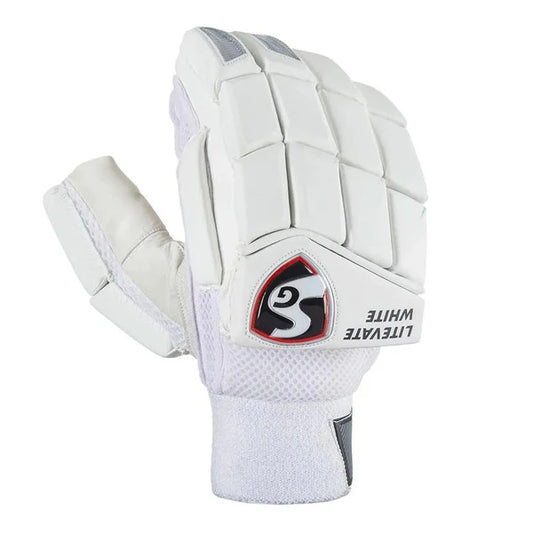 SG Litevate White Batting Gloves(2024)