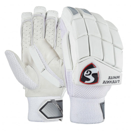 SG Litevate White Batting Gloves(2024)