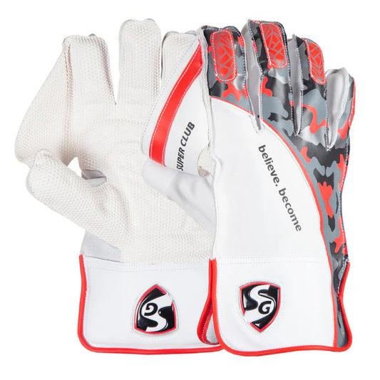 SG Super Club Wicket Keeping Gloves (Multi-Color) W.K. Gloves(2024)