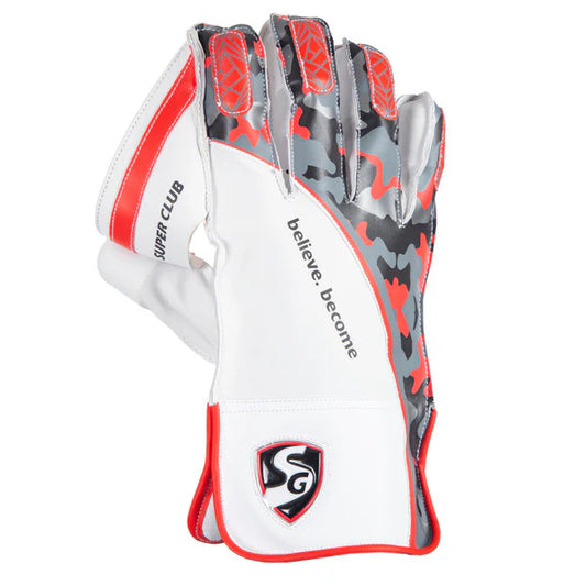 SG Super Club Wicket Keeping Gloves (Multi-Color) W.K. Gloves(2024)