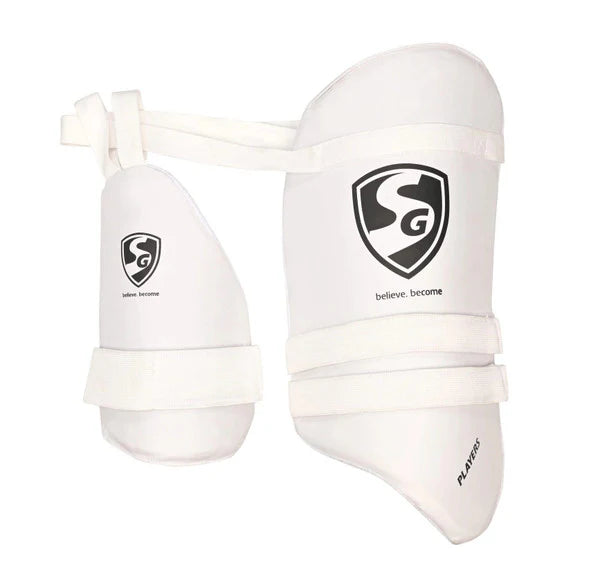 SG Combo Players cricket batting thigh pad (White)(2024)