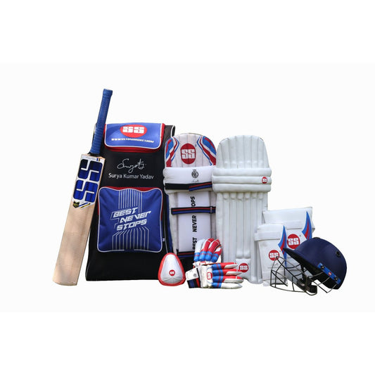 SS Junior Full Cricket Kit Set SKY (2024)