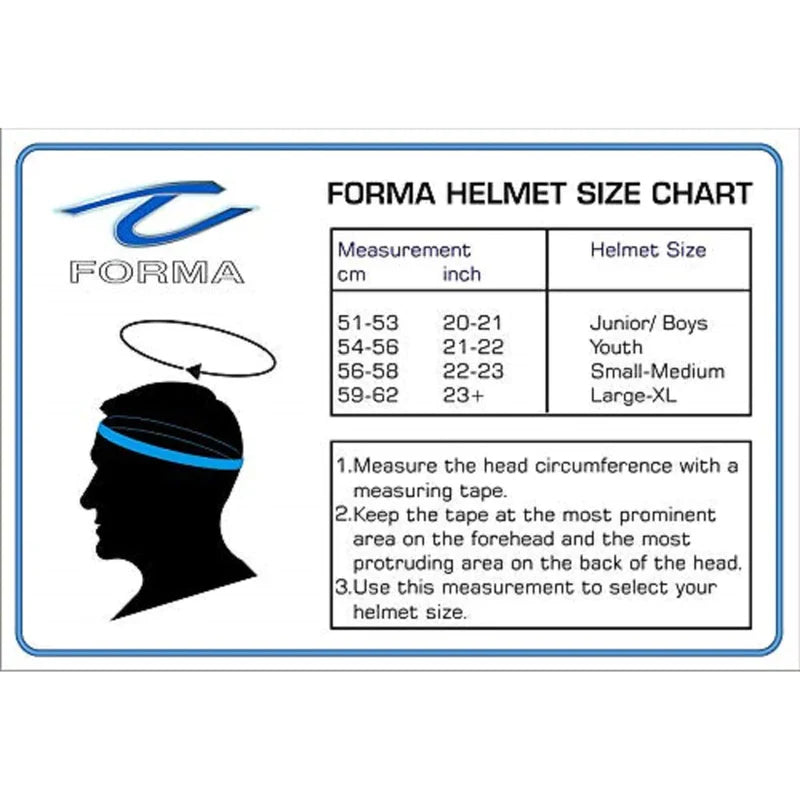 Forma PRO-SRS Cricket Helmet with Stainless Steel Grill(2024)