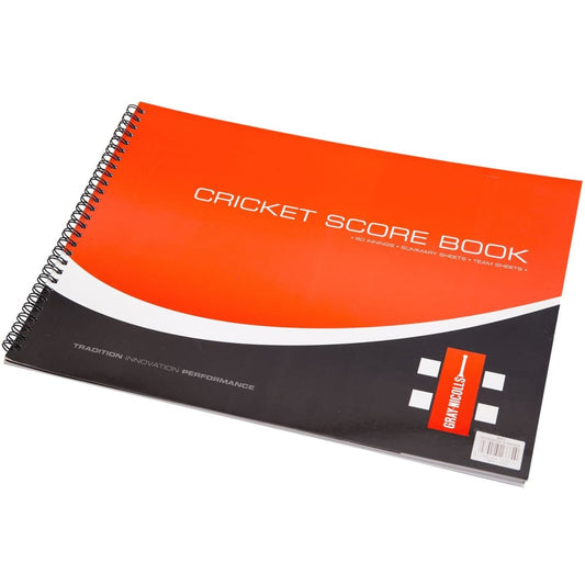 Cricket Score Book 60 Innings Landscape Score Book Spiral Softcover Gray Nicolls