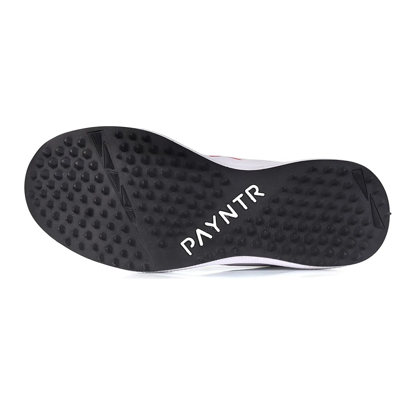Payntr X Batting Rubber Studs (Black& White) Cricket Shoes
